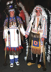  Commercial Square Bonfire Society's Indians more recently. Photograph reproduced by permission of Peter Schueler. No unauthorised copying or reproduction.  